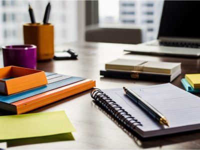 Desk with stationery 1